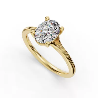 Isabella Split Shank Solitaire Engagement Ring