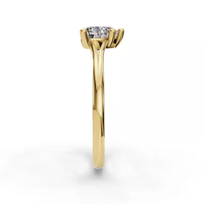 Isabella Split Shank Solitaire Engagement Ring