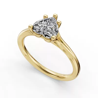 Isabella Split Shank Solitaire Engagement Ring