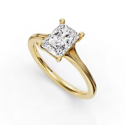 Isabella Split Shank Solitaire Engagement Ring