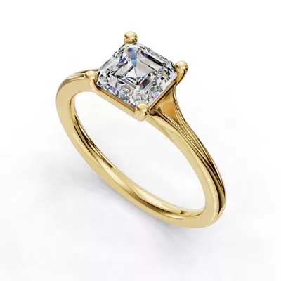 Isabella Split Shank Solitaire Engagement Ring
