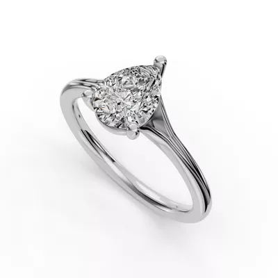 Isabella Split Shank Solitaire Engagement Ring