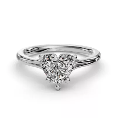 Isabella Split Shank Solitaire Engagement Ring