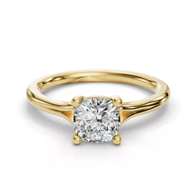 Isabella Split Shank Solitaire Engagement Ring