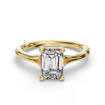 Isabella Split Shank Solitaire Engagement Ring