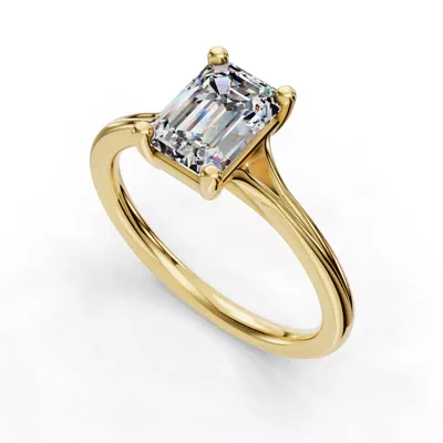 Isabella Split Shank Solitaire Engagement Ring