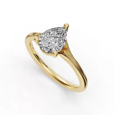 Isabella Split Shank Solitaire Engagement Ring