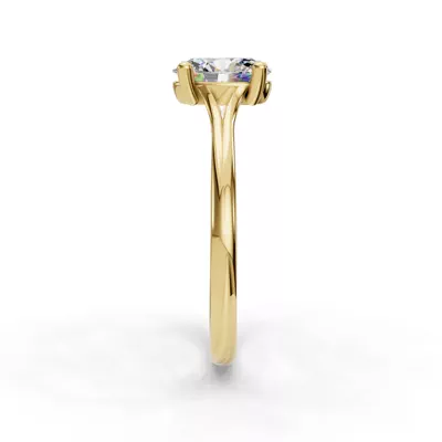 Isabella Split Shank Solitaire Engagement Ring
