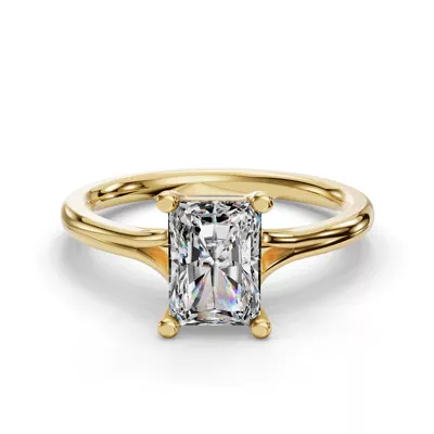 Isabella Split Shank Solitaire Engagement Ring