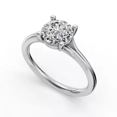 Isabella Split Shank Solitaire Engagement Ring
