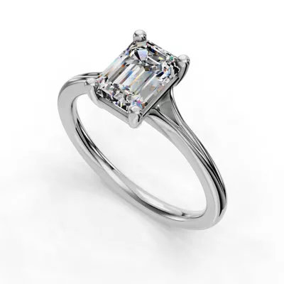 Isabella Split Shank Solitaire Engagement Ring