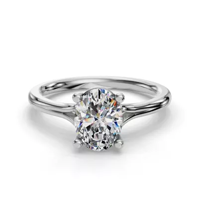 Isabella Split Shank Solitaire Engagement Ring