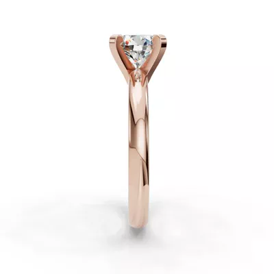 Leah Four-Prong Solitaire Engagement Ring (2.2mm)