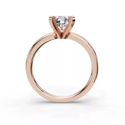 Leah Four-Prong Solitaire Engagement Ring (2.2mm)