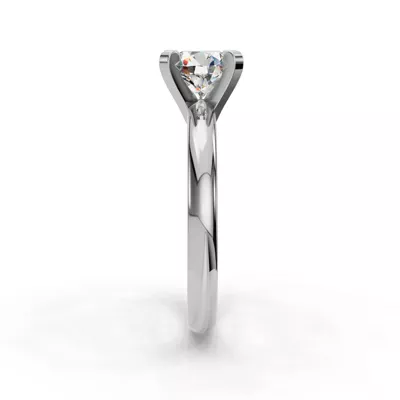 Leah Four-Prong Solitaire Engagement Ring (2.2mm)