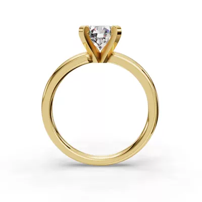 Leah Four-Prong Solitaire Engagement Ring (2.2mm)