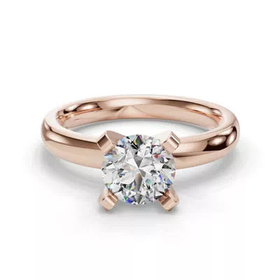 Leah Four-Prong Solitaire Engagement Ring (2.7mm)
