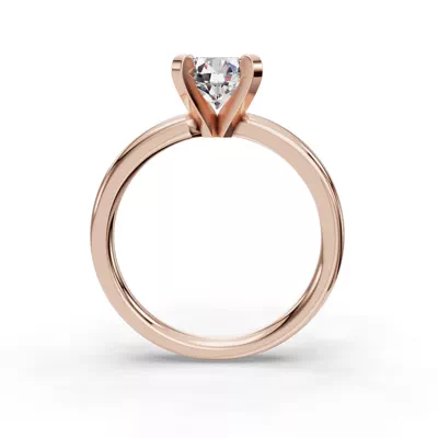 Leah Four-Prong Solitaire Engagement Ring (2.7mm)