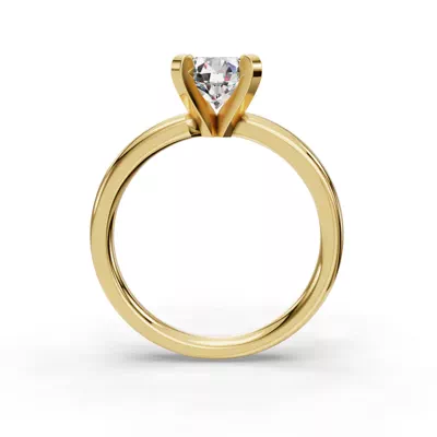 Leah Four-Prong Solitaire Engagement Ring (2.7mm)