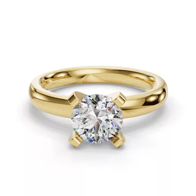 Leah Four-Prong Solitaire Engagement Ring (2.7mm)