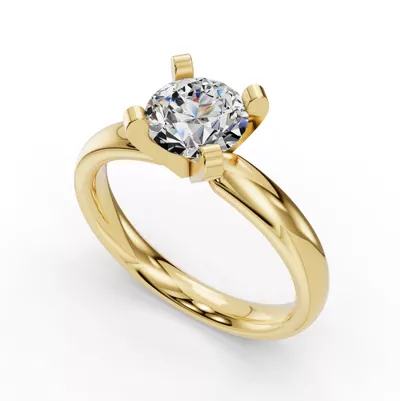 Leah Four-Prong Solitaire Engagement Ring (2.7mm)
