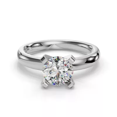 Leah Four-Prong Solitaire Engagement Ring (2.7mm)