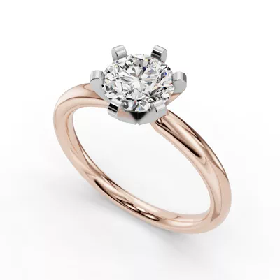 Ilana Six-Prong Solitaire Engagement Ring (2.2 mm)