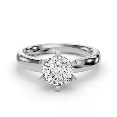 Ilana Six-Prong Solitaire Engagement Ring (2.7 mm)