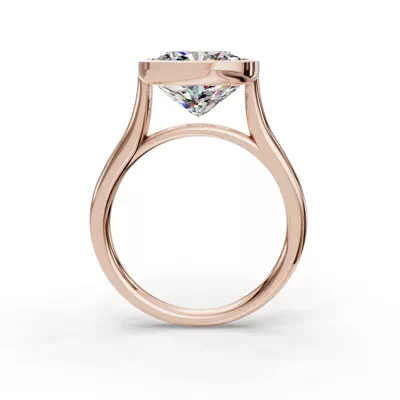 Emery Bezel Solitaire Engagement Ring (2mm)