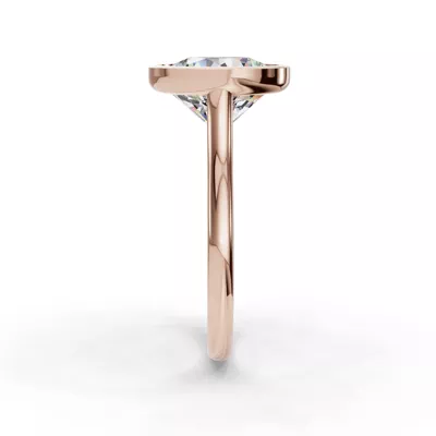 Emery Bezel Solitaire Engagement Ring (2mm)