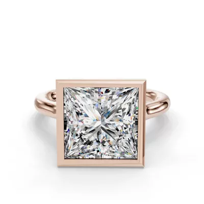 Emery Bezel Solitaire Engagement Ring (2mm)