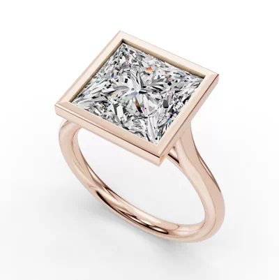 Emery Bezel Solitaire Engagement Ring (2mm)