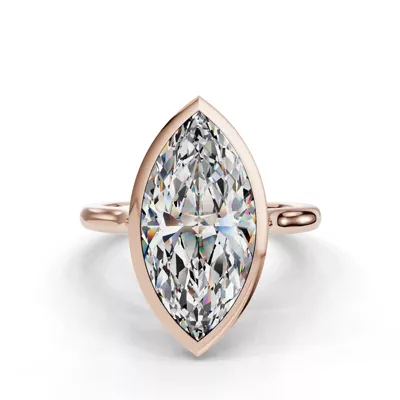 Emery Bezel Solitaire Engagement Ring (2mm)