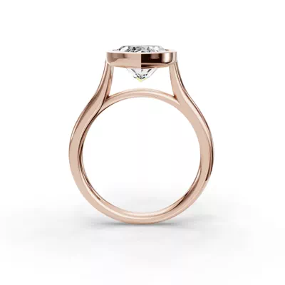 Emery Bezel Solitaire Engagement Ring (2mm)