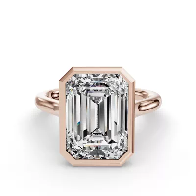 Emery Bezel Solitaire Engagement Ring (2mm)