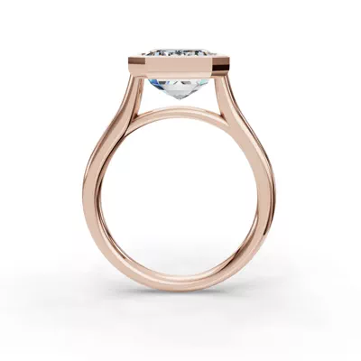 Emery Bezel Solitaire Engagement Ring (2mm)