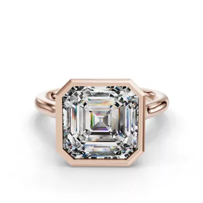 Emery Bezel Solitaire Engagement Ring (2mm)