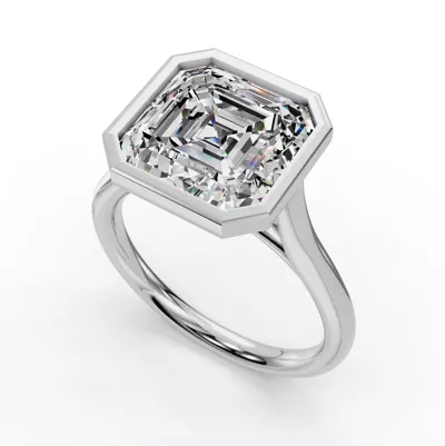 Emery Bezel Solitaire Engagement Ring (2mm)