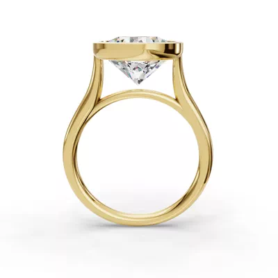 Emery Bezel Solitaire Engagement Ring (2mm)