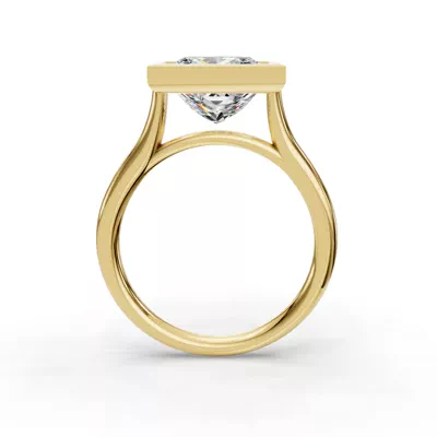 Emery Bezel Solitaire Engagement Ring (2mm)