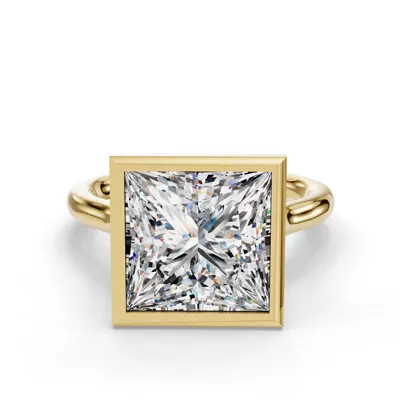 Emery Bezel Solitaire Engagement Ring (2mm)