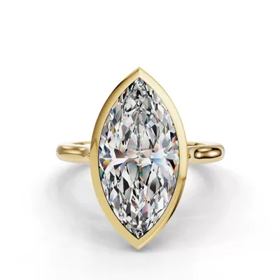 Emery Bezel Solitaire Engagement Ring (2mm)