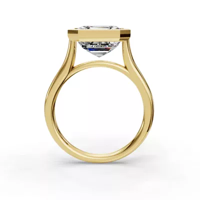 Emery Bezel Solitaire Engagement Ring (2mm)