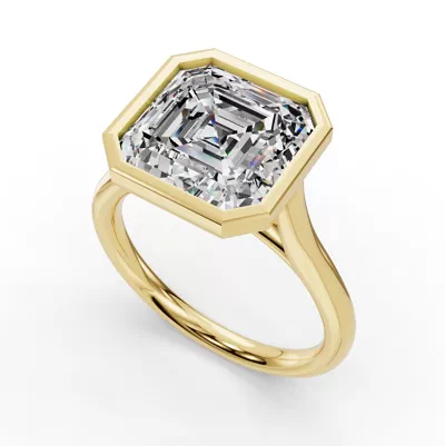 Emery Bezel Solitaire Engagement Ring (2mm)