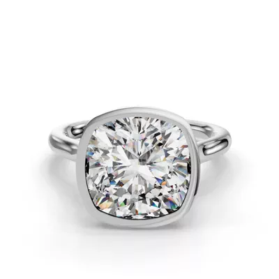 Emery Bezel Solitaire Engagement Ring (2mm)