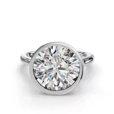 Emery Bezel Solitaire Engagement Ring (2mm)