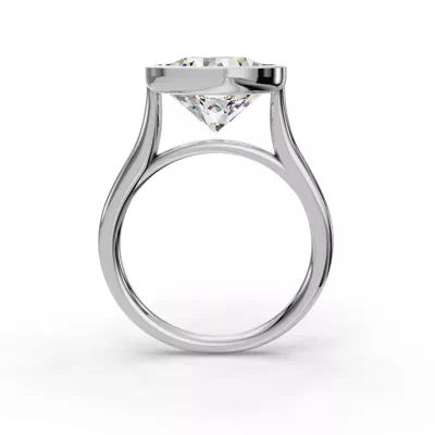 Emery Bezel Solitaire Engagement Ring (2mm)