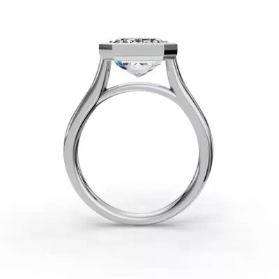 Emery Bezel Solitaire Engagement Ring (2mm)