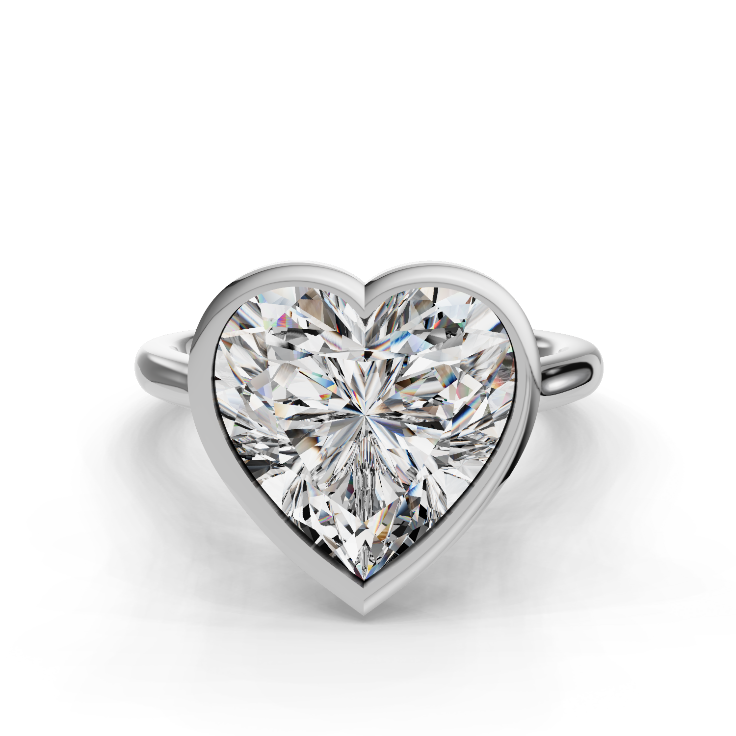 Emery Bezel Solitaire Engagement Ring (2mm)