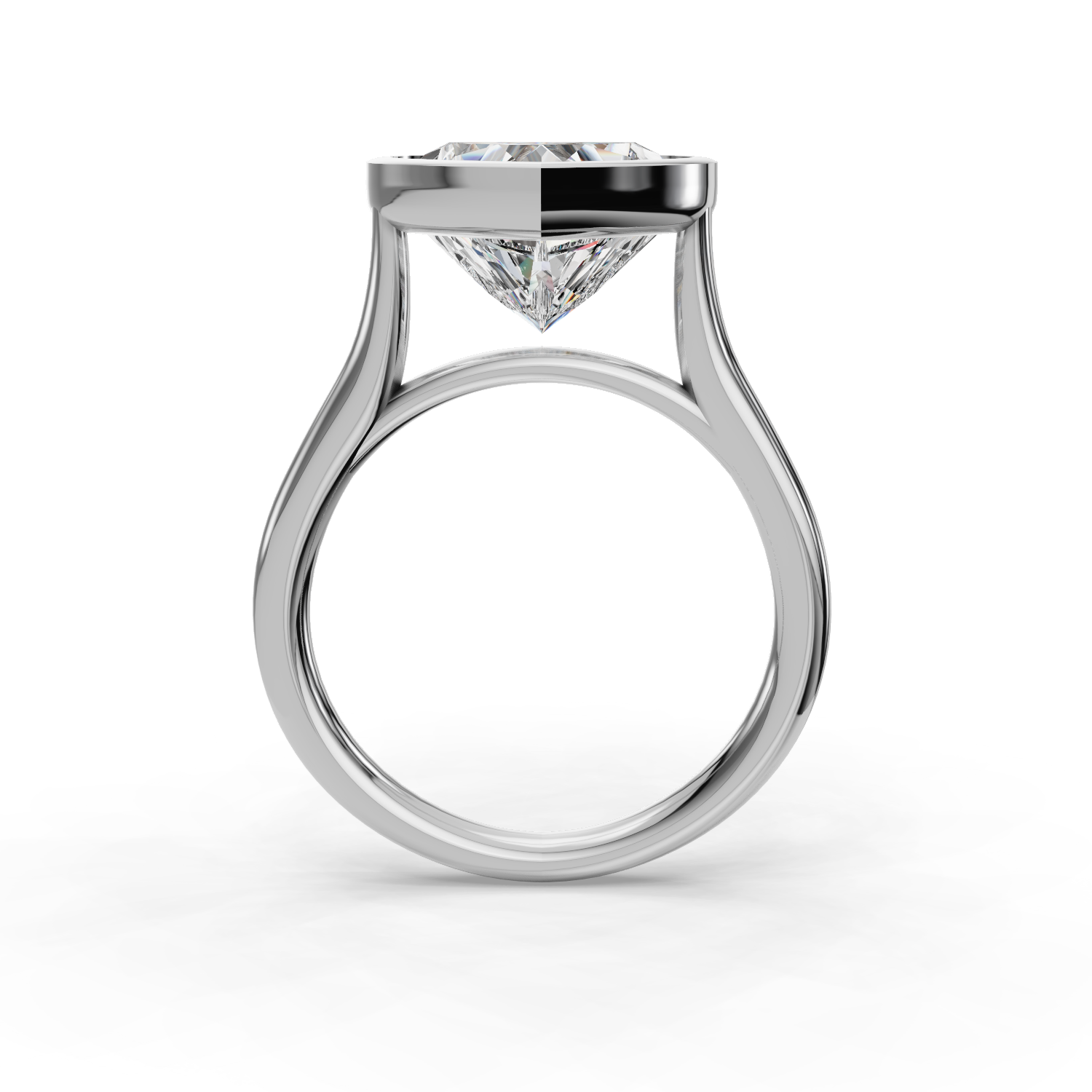 Emery Bezel Solitaire Engagement Ring (2mm)